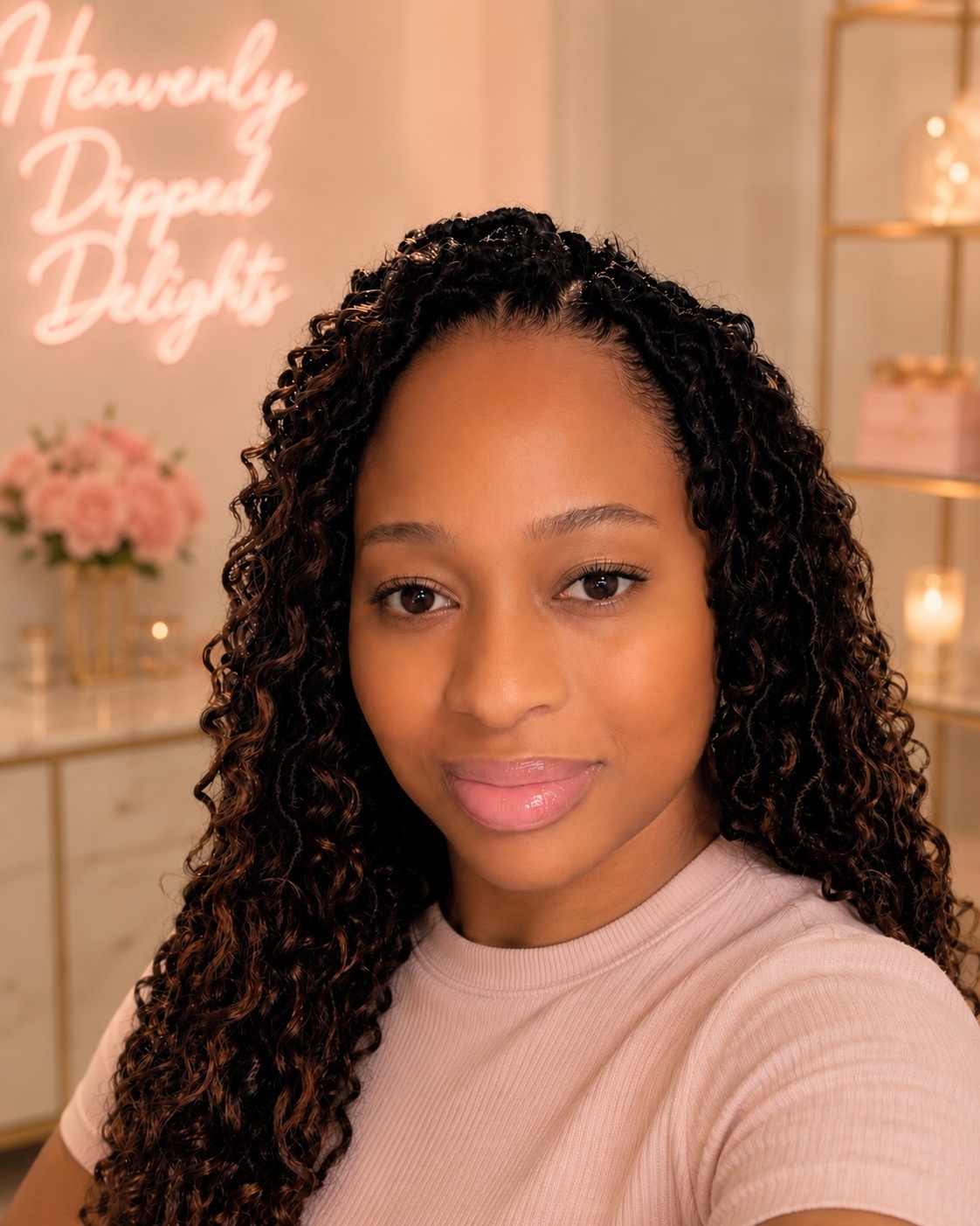 Jenniel, owner and creative behind Heavenly Dipped Delights